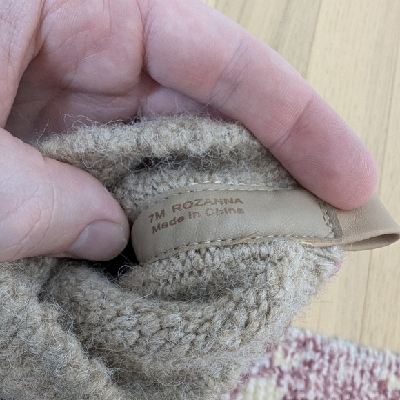 Sam Edelman Rozanna Knit Bootie Mixed-Media Lug Sole Heel - Picture 8 of 8